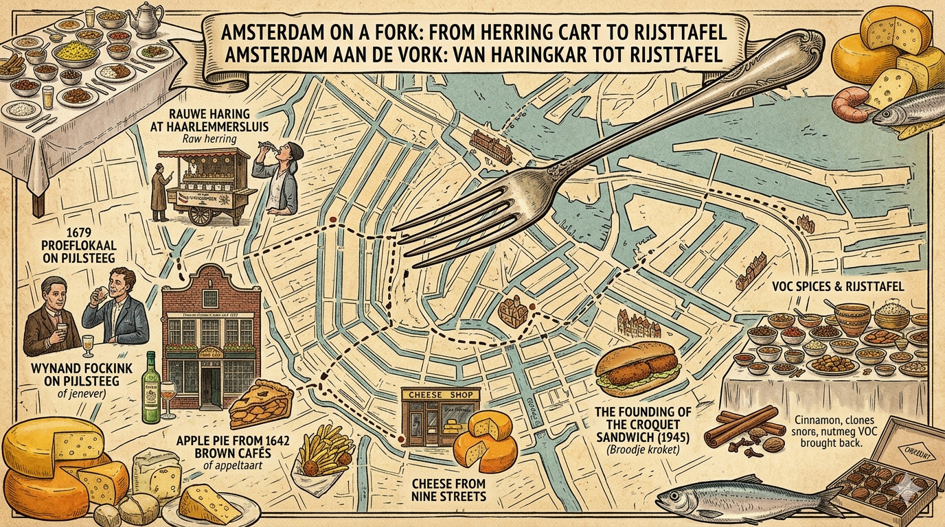 Amsterdam on a Fork: From Herring Cart to Rijsttafel