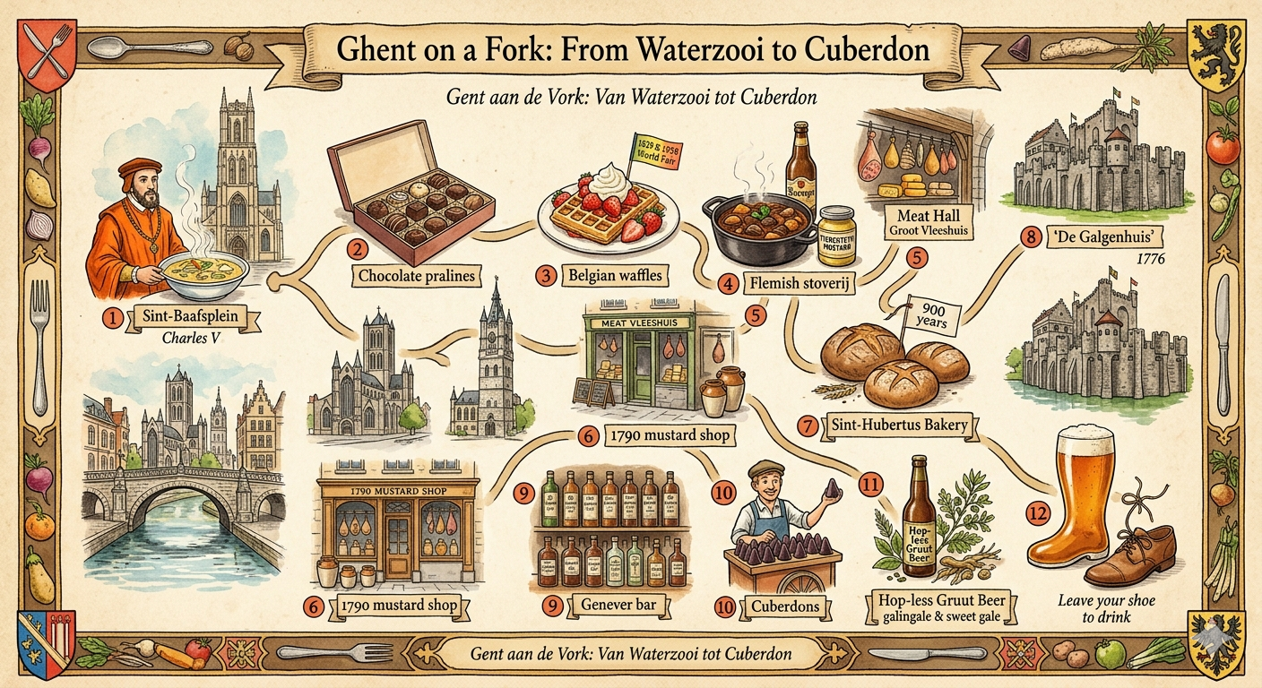 Ghent on a Fork: From Waterzooi to Cuberdon