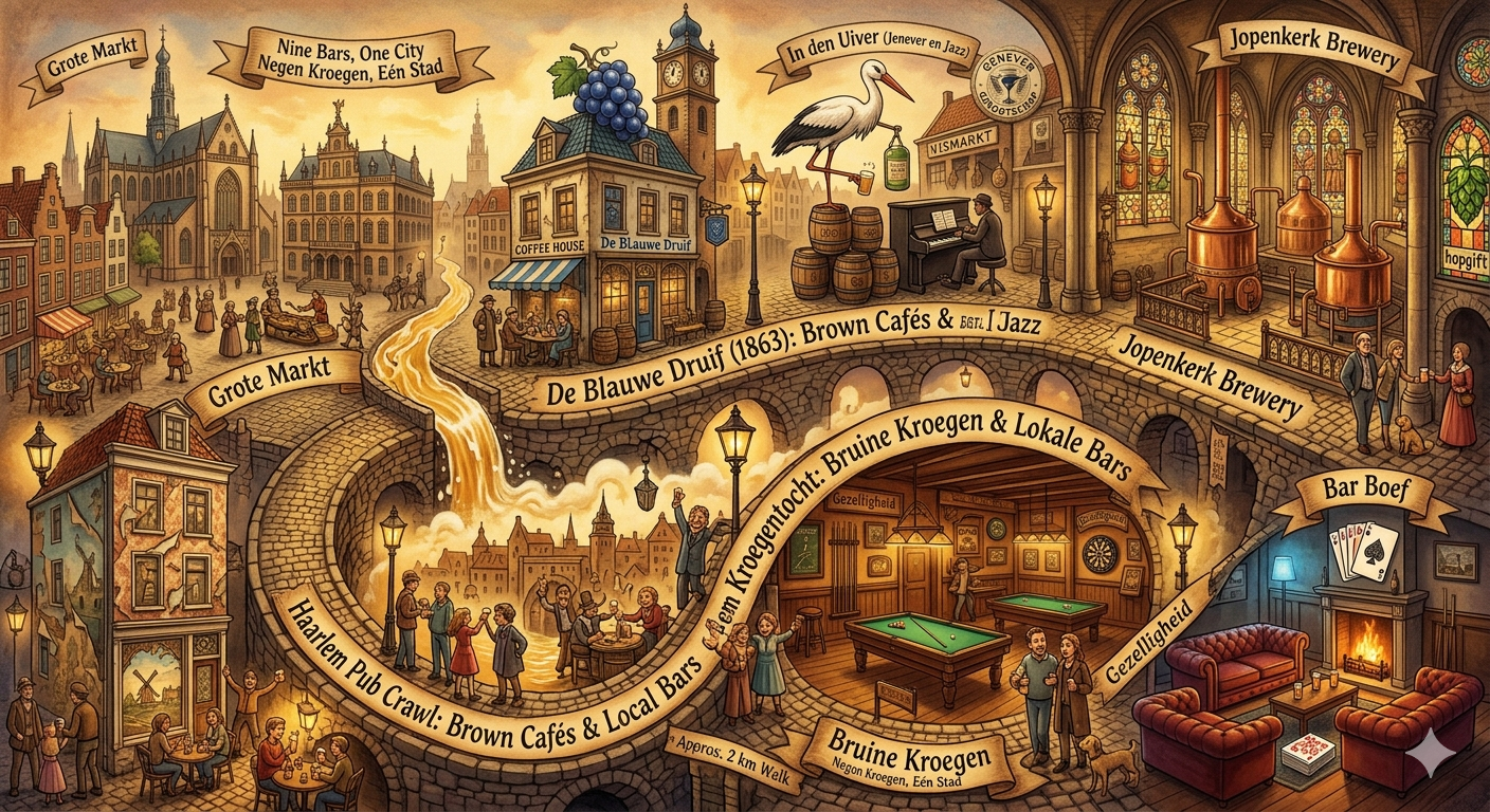 Haarlem Pub Crawl: Brown Cafés & Local Bars